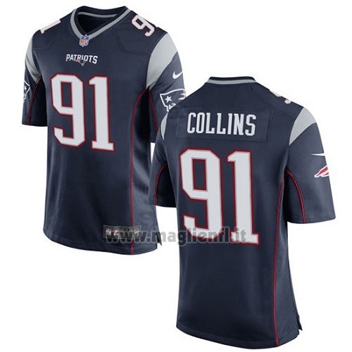 Maglia NFL Game New England Patriots Collins Blu